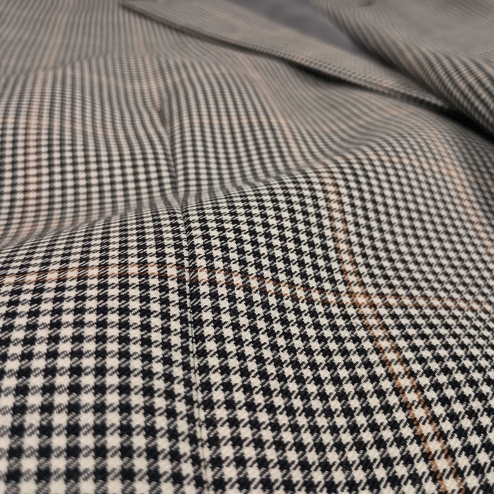 Joseph & Feiss Gold 46 Long Window Pane Check Mens Blazer - Picture 4 of 12